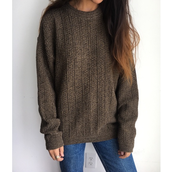 Vintage Sweaters - Vintage 90’s Bill Blass oversized knit sweater L